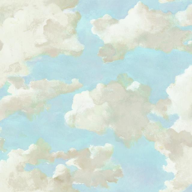 Clouds on Canvas Peel and Stick Wallpaper