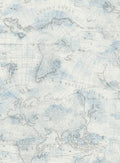 Pattern Coastal Map's geography inspires a swirling watercolor map of the globe, highlighting coastal features.