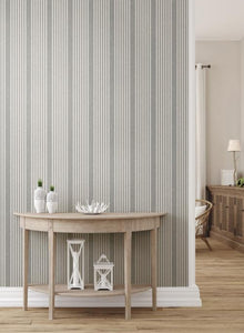 French Linen Stripe Peel and Stick Wallpaper