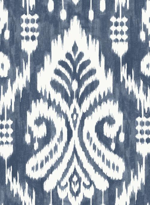 Windswept cliffs and rocky coastlines inspire the worldly elegance of pattern Hawthorne Ikat.