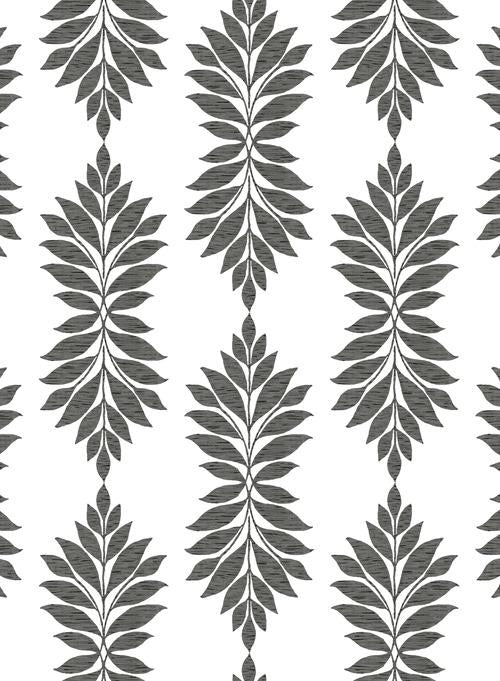 Pattern Broadsands Botanica is a thoughtfully placed pattern of botanical leaves in a delicate medallion of greenery.