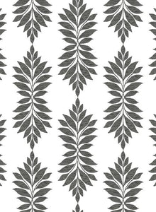 Pattern Broadsands Botanica is a thoughtfully placed pattern of botanical leaves in a delicate medallion of greenery.