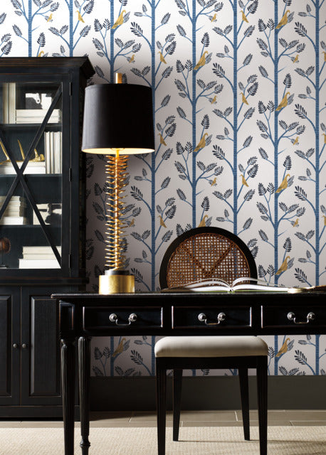 Aviary Branch Peel and Stick Wallpaper