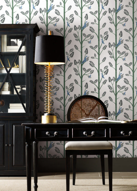 Aviary Branch Peel and Stick Wallpaper