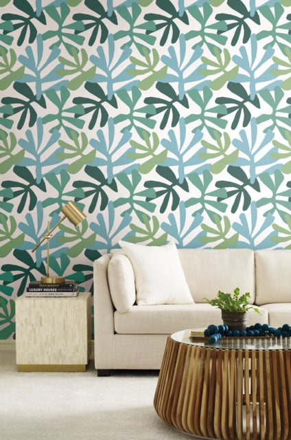 Kinetic Tropical Peel and Stick Wallpaper