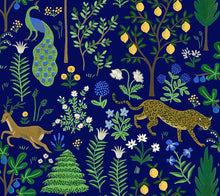 Load image into Gallery viewer, Inspired by the work of early 20th century modern artists, the Menagerie print is complete with illustrated animals roamin...