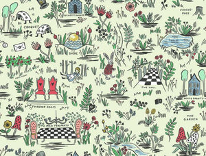 The Wonderland wallpaper was inspired by the classic tale, and is full of colorful, whimsical illustrations of some of the...