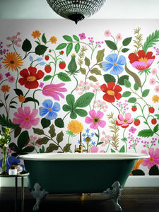 Strawberry Fields Mural Peel and Stick Wallpaper