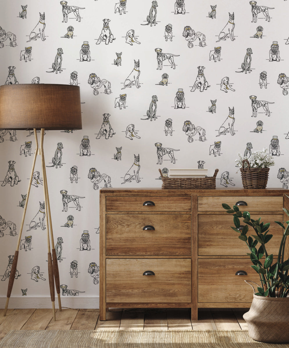 Dog's Life Peel and Stick Wallpaper