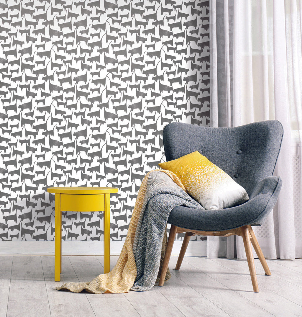 Cat Tails Peel and Stick Wallpaper