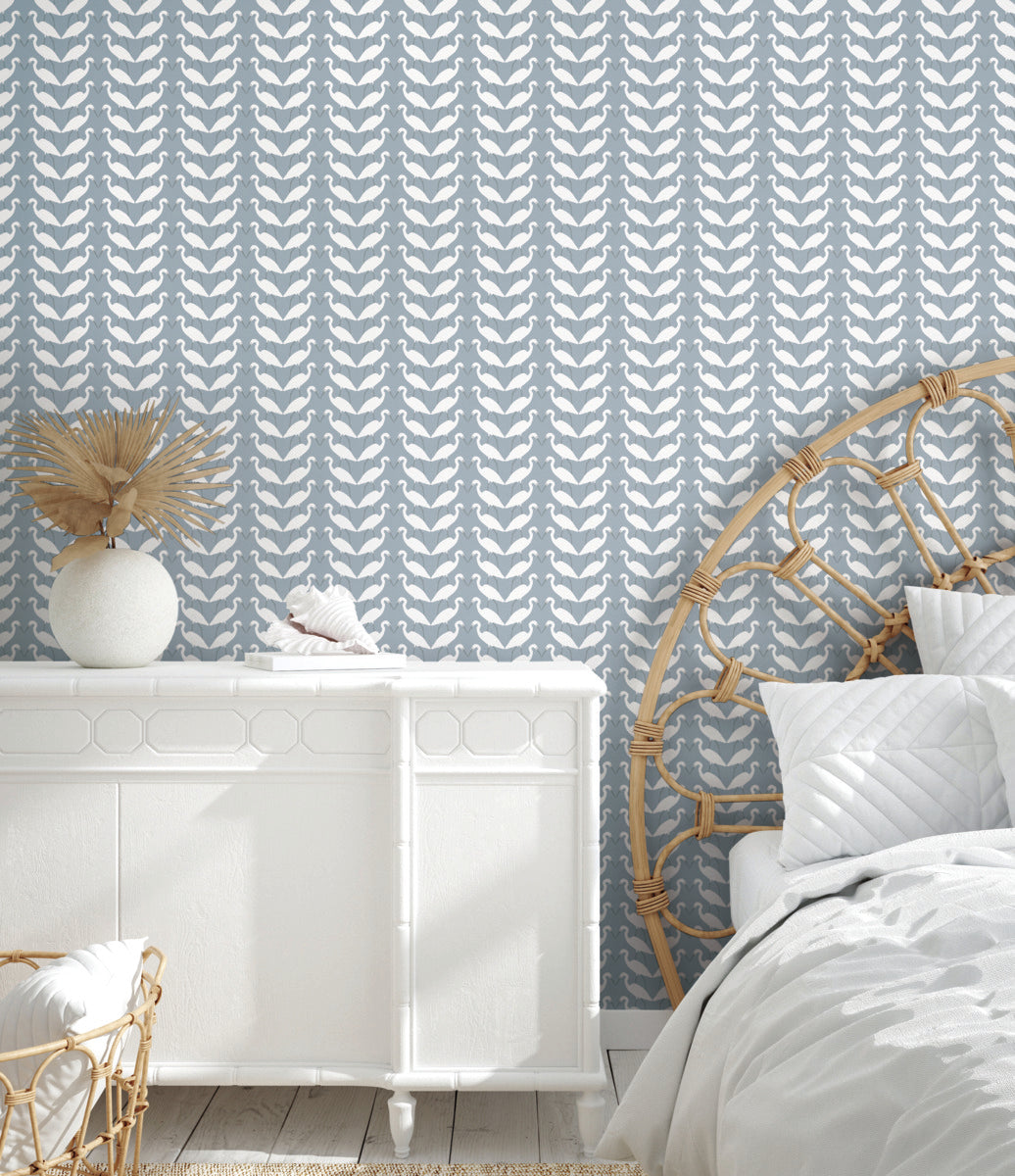 Elegant Birds Peel and Stick Wallpaper