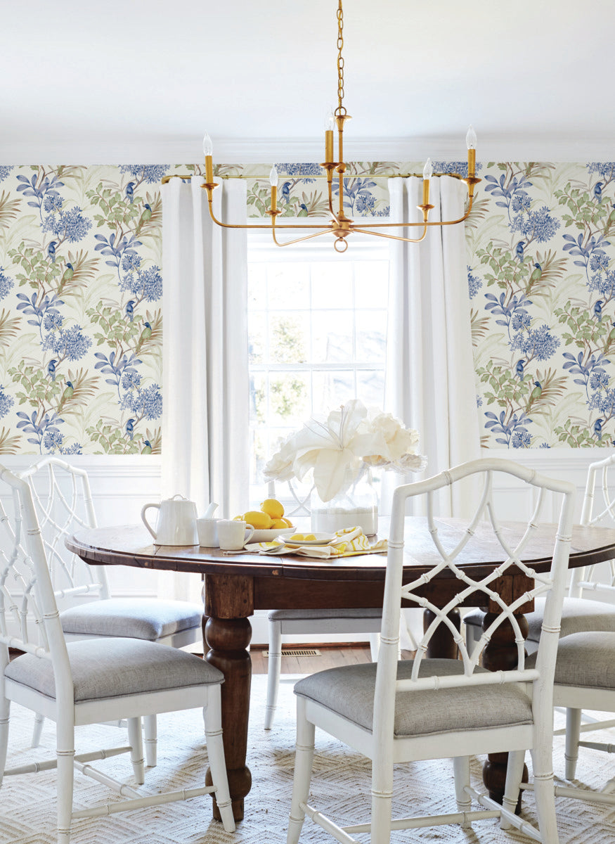 Handpainted Songbird Peel & Stick Wallpaper