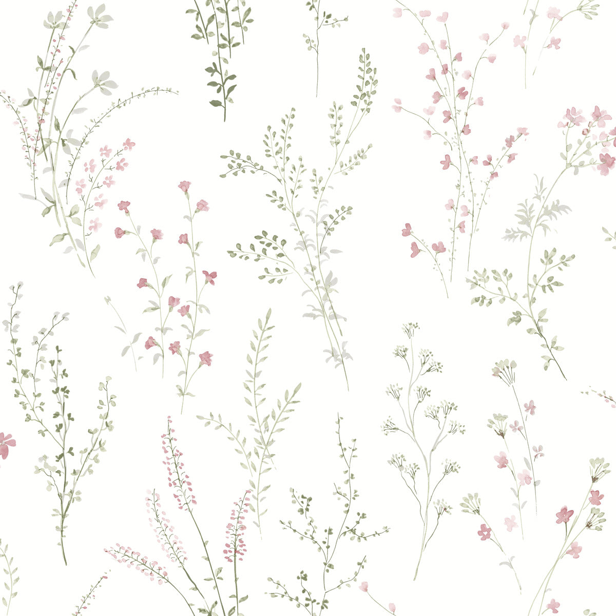 Wildflower Sprigs Peel & Stick Wallpaper