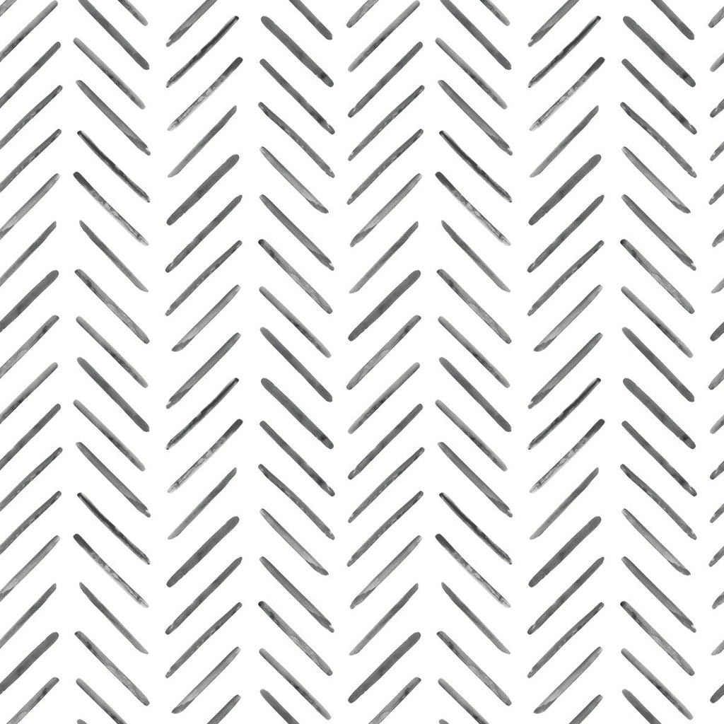 Painted Herringbone Peel & Stick Wallpaper