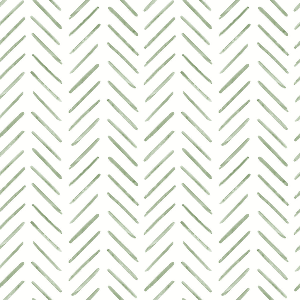 Painted Herringbone Peel & Stick Wallpaper