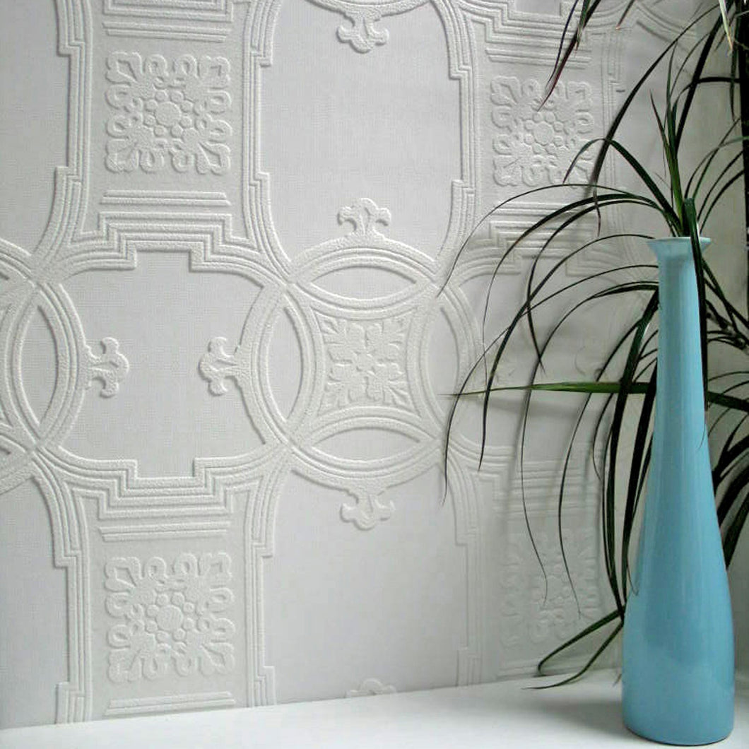 Anaglypta paintable wallpaper