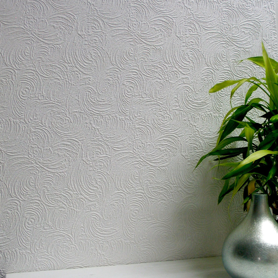 Anaglypta paintable wallpaper