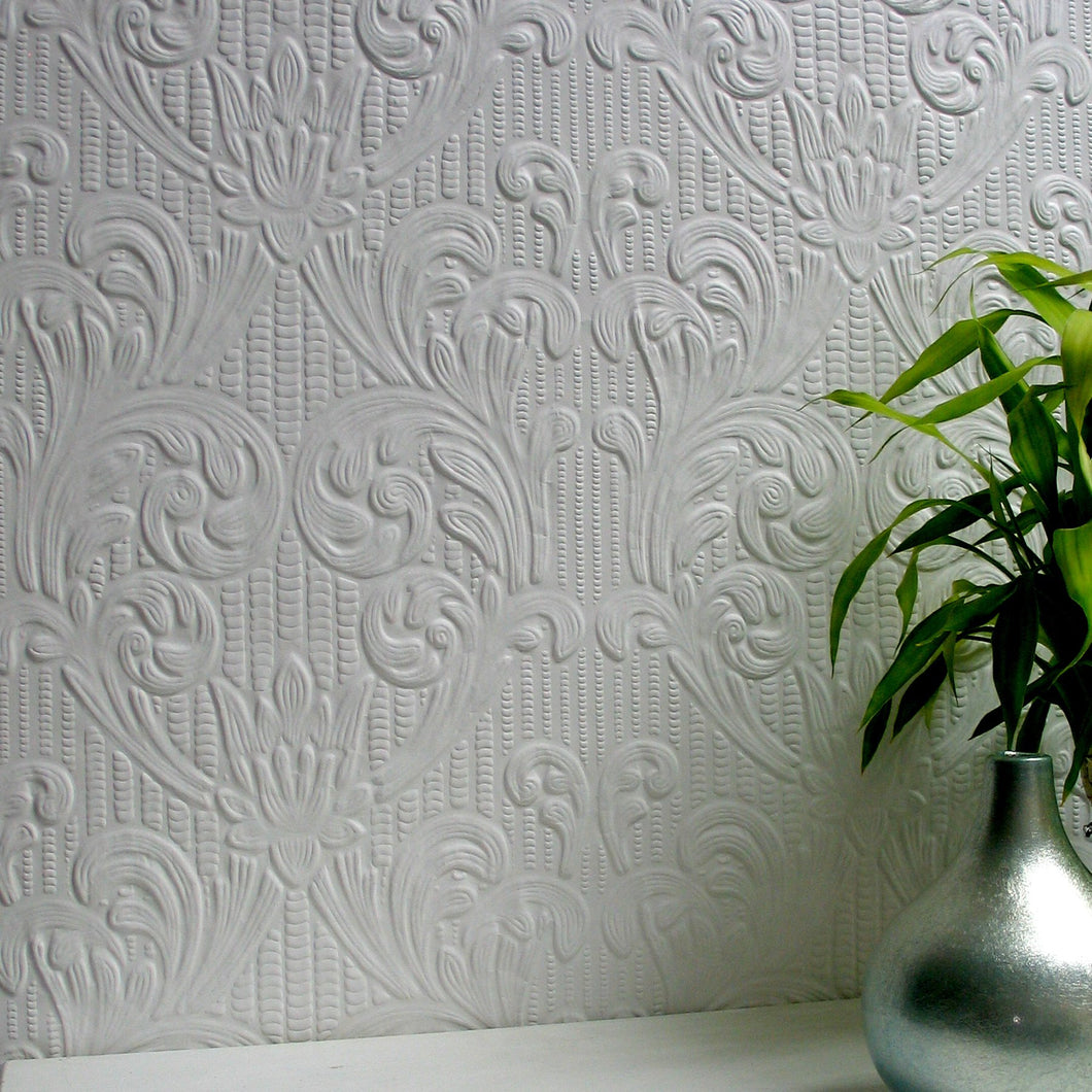 Anaglypta paintable wallpaper