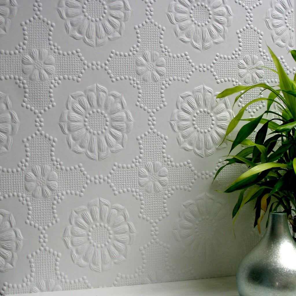 Anaglypta paintable wallpaper