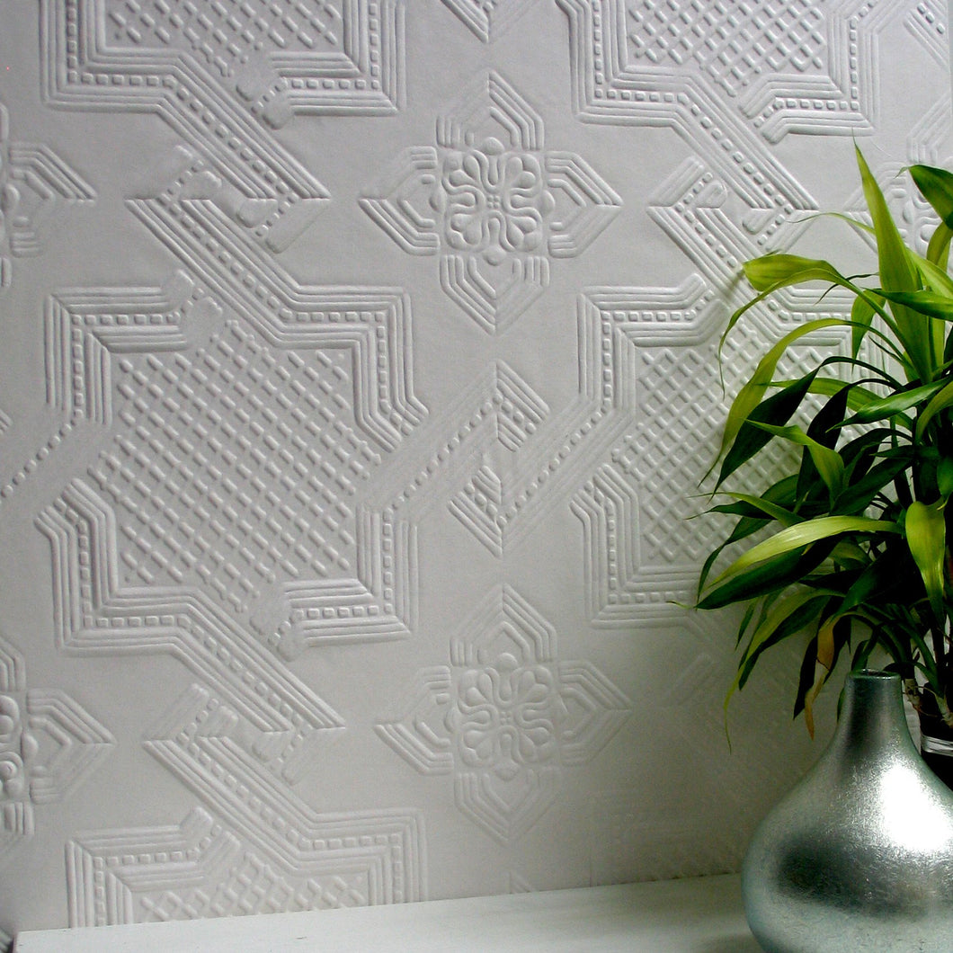 Anaglypta paintable wallpaper