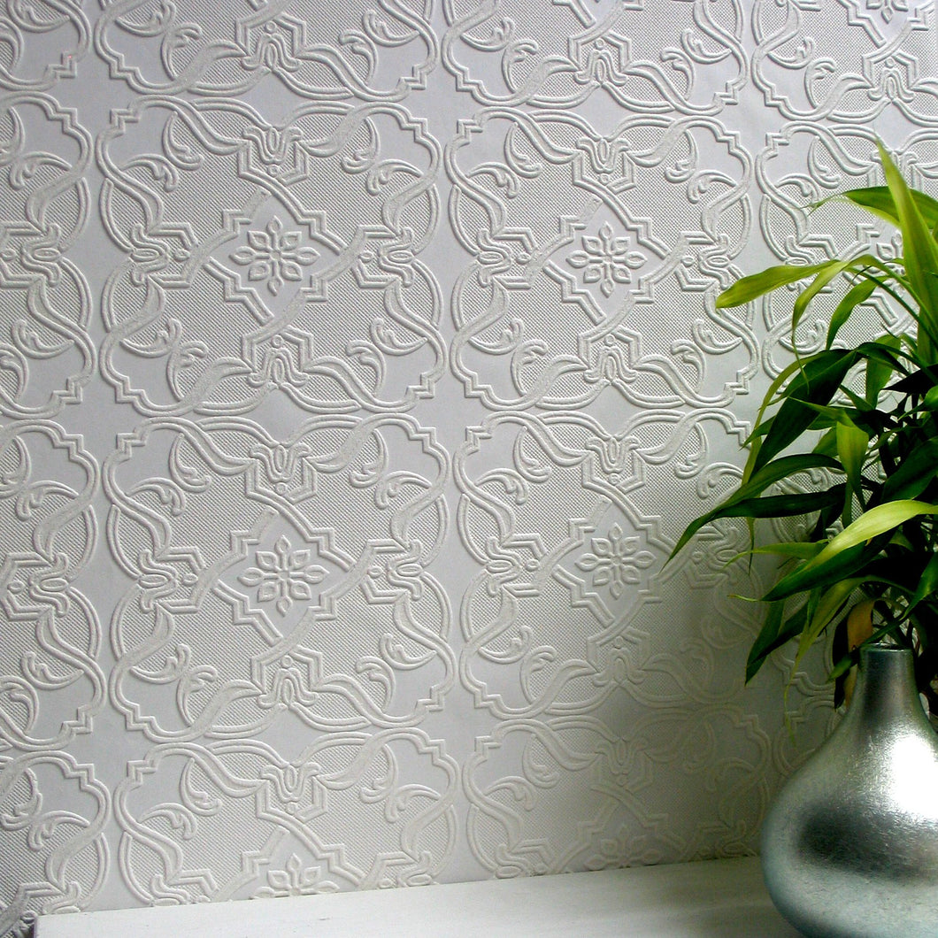 Anaglypta paintable wallpaper