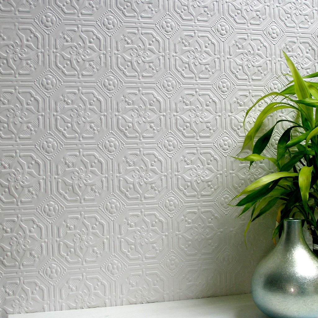 Anaglypta paintable wallpaper