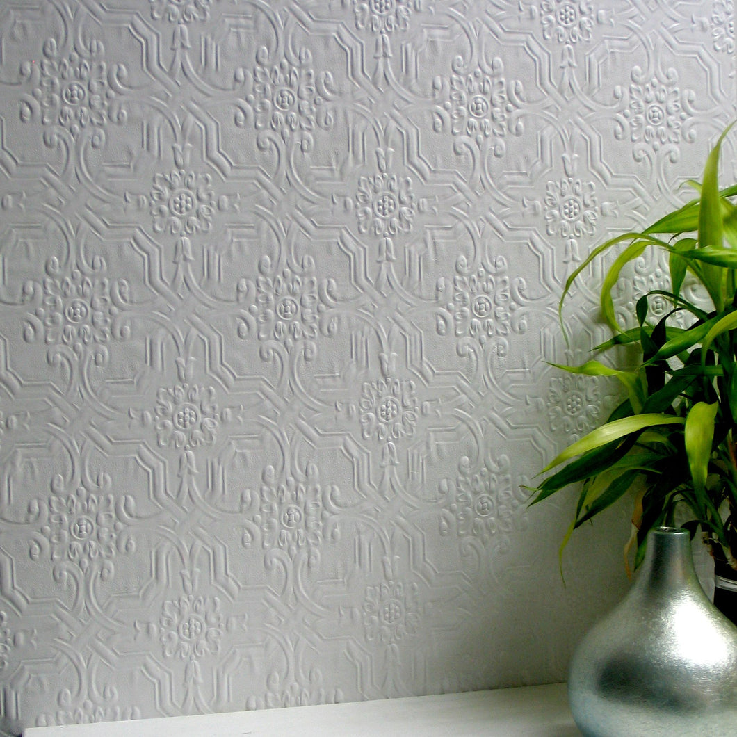 Anaglypta paintable wallpaper