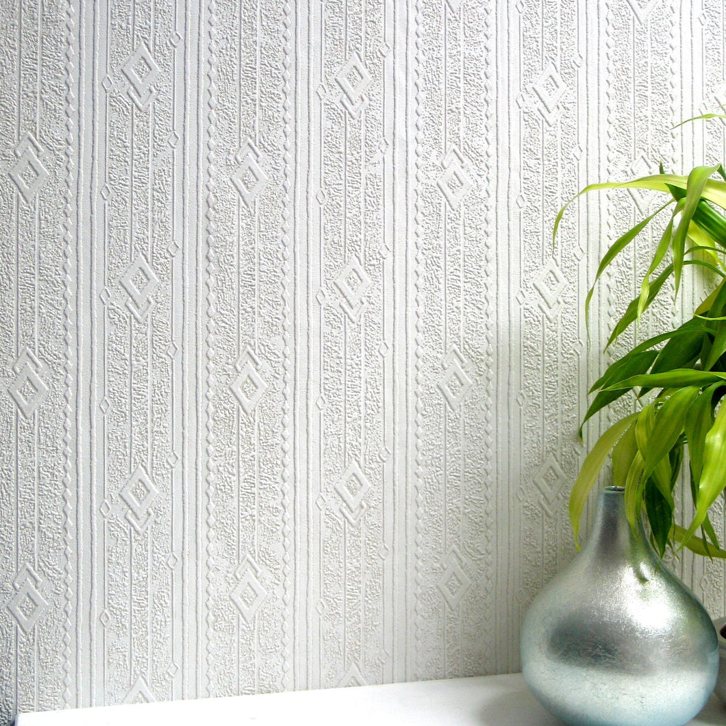 Anaglypta paintable wallpaper