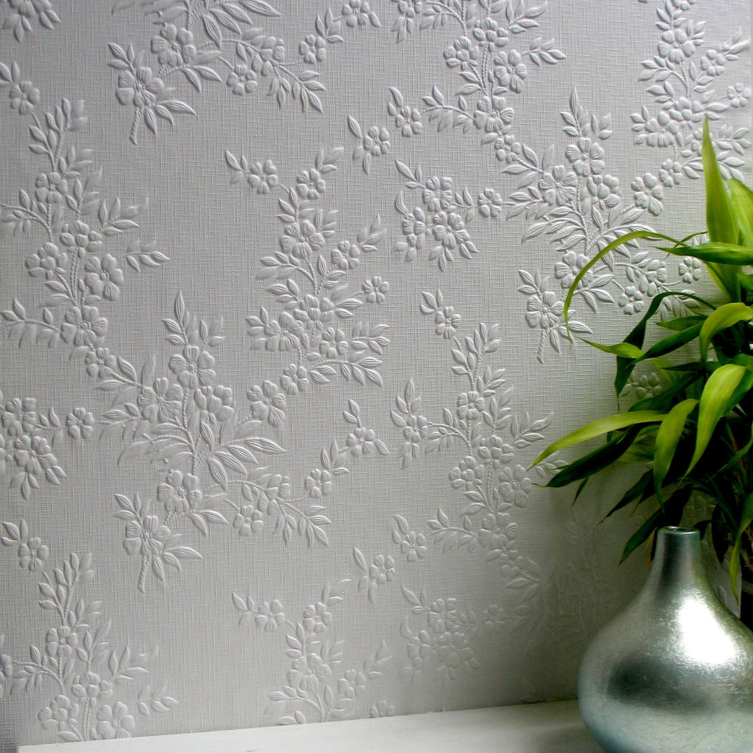 Anaglypta paintable wallpaper