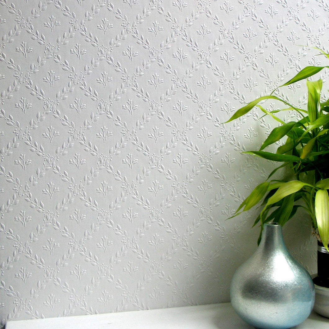 Anaglypta paintable wallpaper