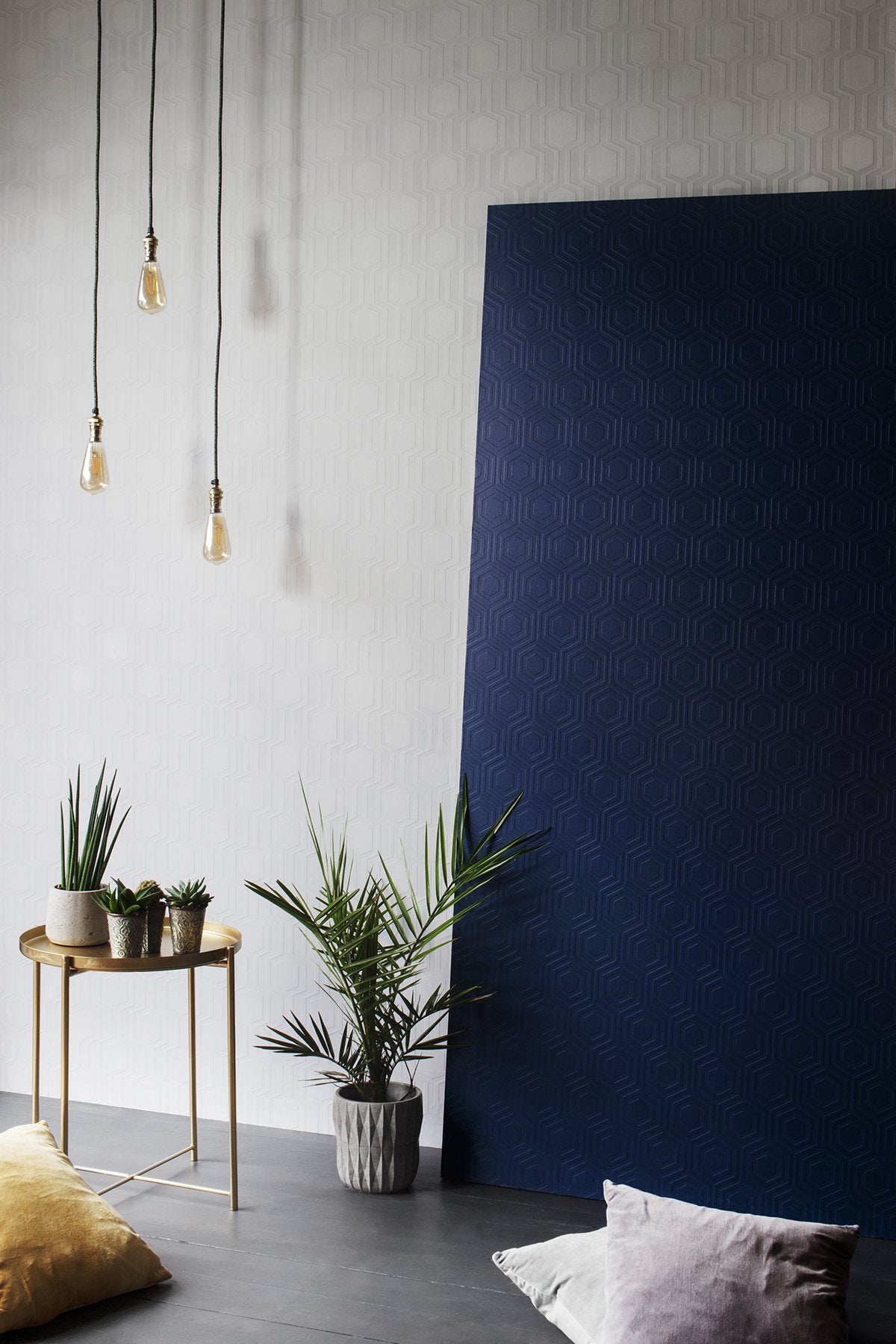Hex Paintable Geometric Wallpaper