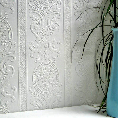 Anaglypta paintable wallpaper