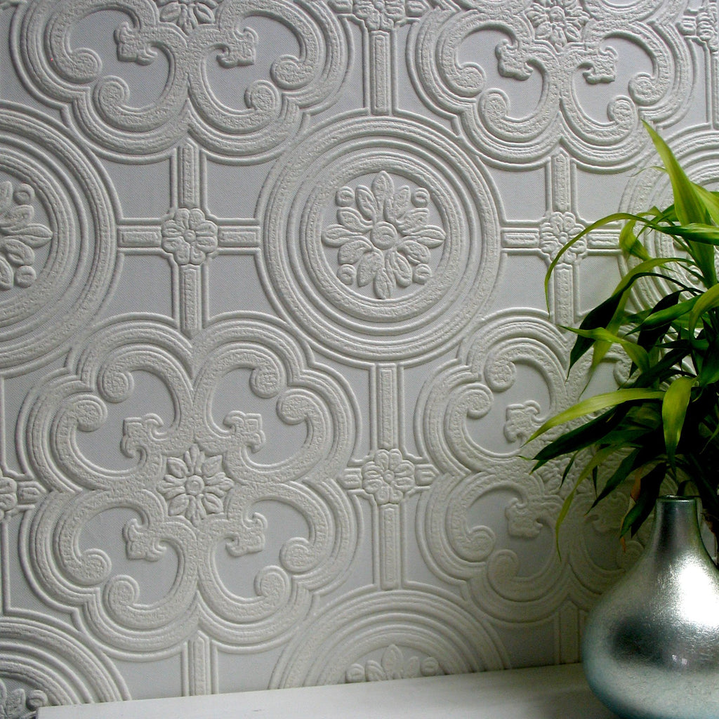 Anaglypta paintable wallpaper