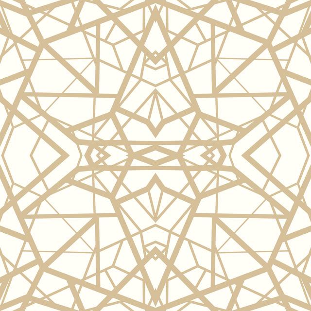 SHATTER GEOMETRIC GOLD/BLACK PEEL & STICK WALLPAPER