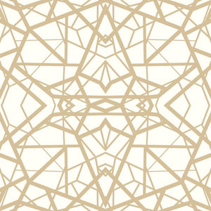 SHATTER GEOMETRIC GOLD/BLACK PEEL & STICK WALLPAPER