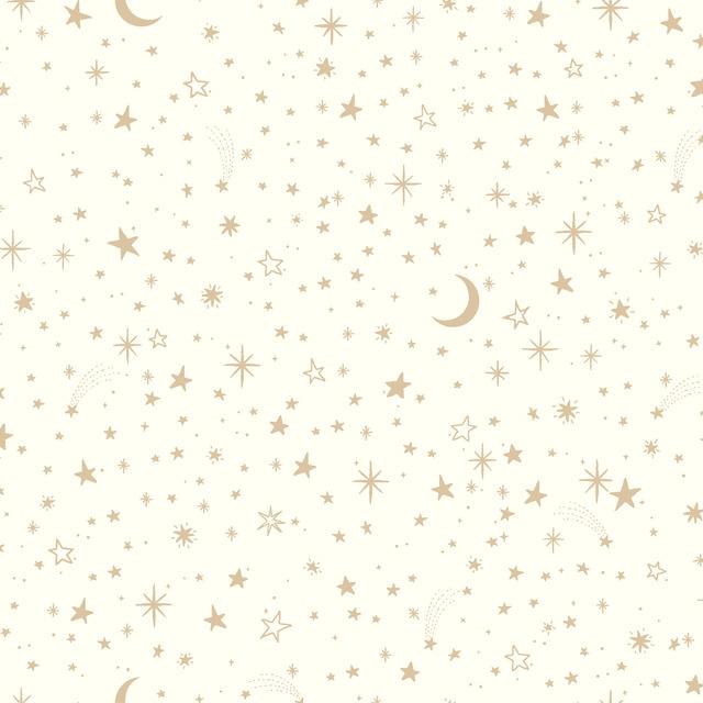 TWINKLE LITTLE STAR GOLD PEEL & STICK WALLPAPER