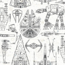 Load image into Gallery viewer, STAR WARS BLUEPRINT PEEL &amp; STICK WALLPAPER