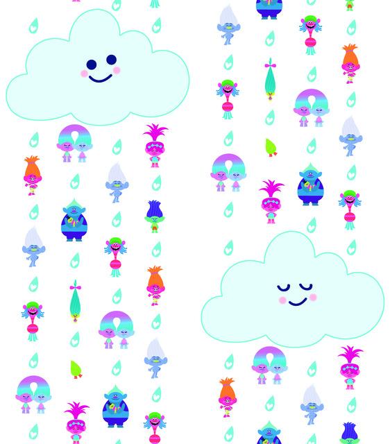 TROLLS CLOUDS PEEL & STICK WALLPAPER