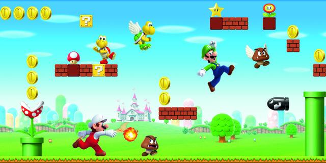 MARIO SCENE PEEL & STICK WALLPAPER BORDER