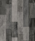WEATHERED WOOD PLANK BLACK PEEL & STICK WALLPAPER