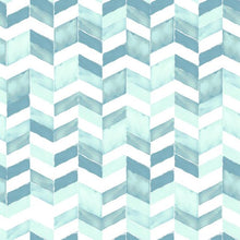 Load image into Gallery viewer, PAUL BRENT WATERCOLOR CHEVRON PEEL &amp; STICK WALLPAPER