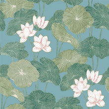 Load image into Gallery viewer, LILY PAD PEEL &amp; STICK WALLPAPER