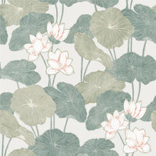 Load image into Gallery viewer, LILY PAD PEEL &amp; STICK WALLPAPER