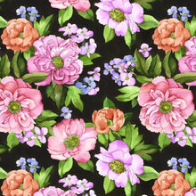 Load image into Gallery viewer, WATERCOLOR FLORAL BOUQUET PEEL &amp; STICK WALLPAPER