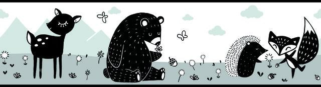 WOODLAND CREATURES PEEL & STICK BORDER