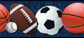 SPORTS BALLS PEEL & STICK BORDER