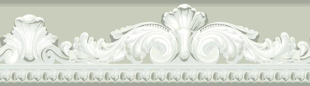ARCHITECTURAL SCROLL PEEL & STICK BORDER