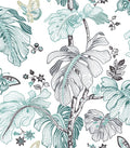 BOHO PALM PEEL & STICK WALLPAPER