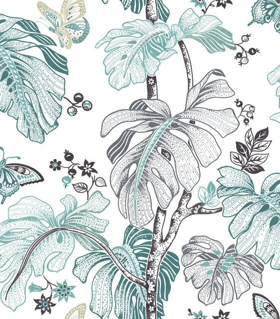 BOHO PALM PEEL & STICK WALLPAPER