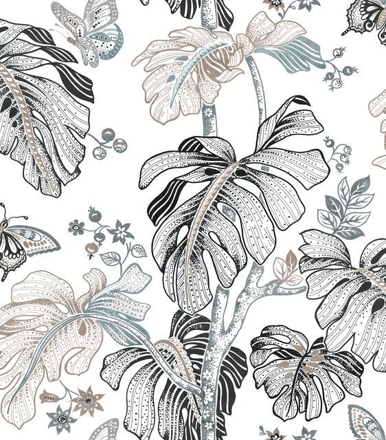 BOHO PALM PEEL & STICK WALLPAPER